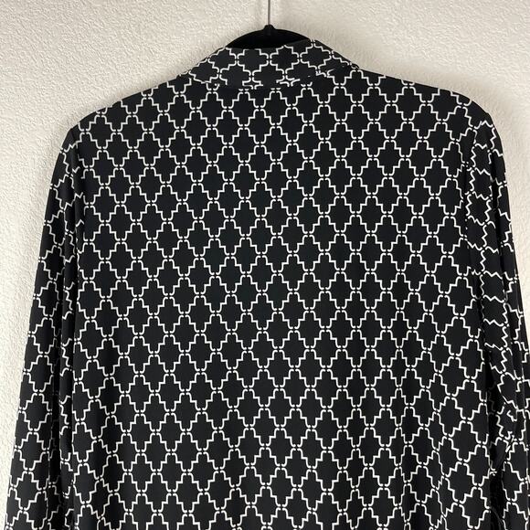 Brooks Brothers 346 Geometric Dress Womens Medium Sheath Allover Print Classic - Picture 11 of 12